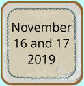 November 16 and 17 2019